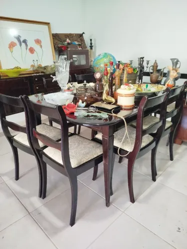 Mesa de jantar com 8 cadeiras Cimo (a parte) antiga vintage