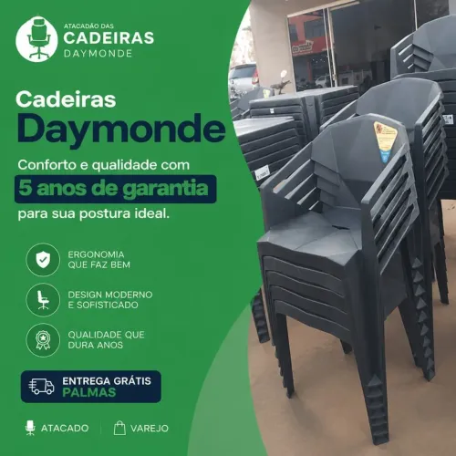 Cadeiras novas plástico