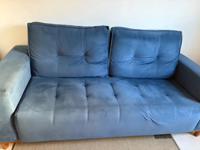 Sofá azul royal