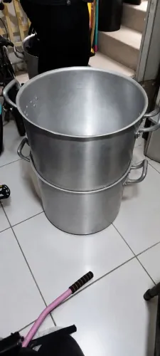 5 Panelas Industriais de Alumínio Grandes - Restaurante/Buffet