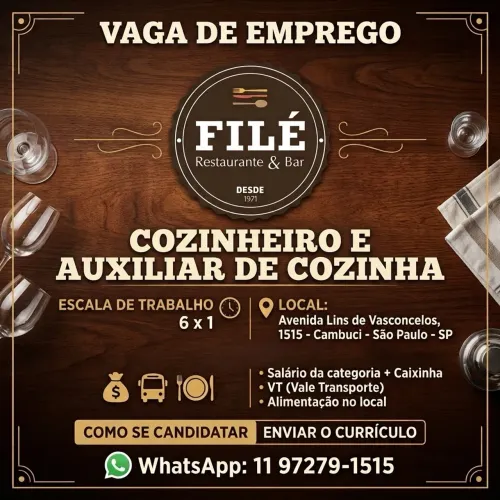 Vagas de emprego