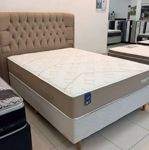 Cama casal concept molas ensacadas individualmente