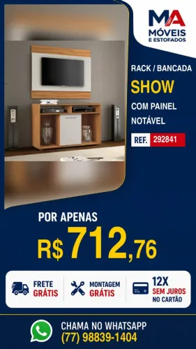 Rack com painel Show Notável