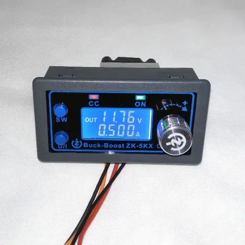 Módulo Digital de Fonte Ajustável 36V 5A 80W Buck-Boost ZK-5KX
