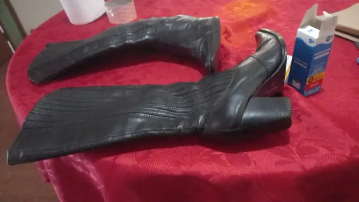 Bota em couro confortável n.36