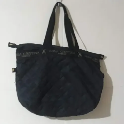 Bolsa italiana acolchoada de nylon - Anna Cristina