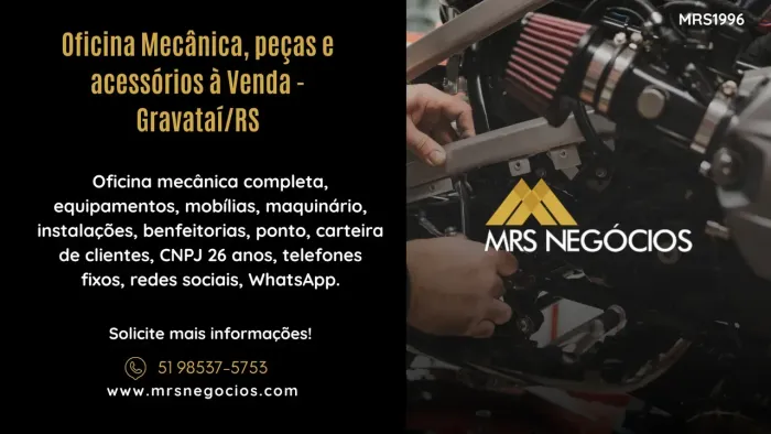 Oficina Mecânica, peças e acessórios à Venda - Gravataí/RS
