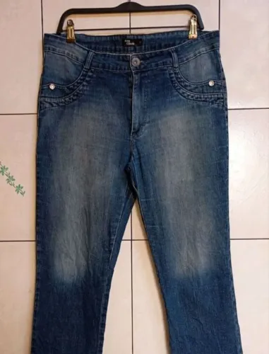 Calça Ane Claude jeans feminina tamanho 48