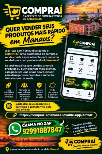 Anúnciar seu produto mais rápido Manaus!