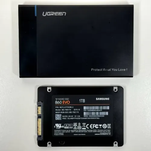 NOVO - SSD Externo 1 TB Samsung 860 Evo 550 MB/s USB HD Portatil Camera Foto Filmagem