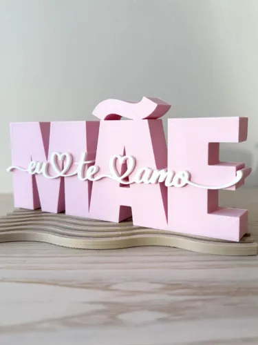 Letreiro dia das mães 