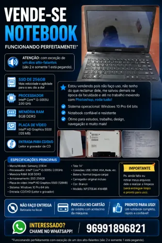 Notebook Samsung Active book 3