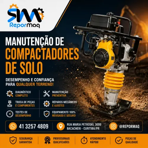 Manutenção Compactador de Solo - Sapo