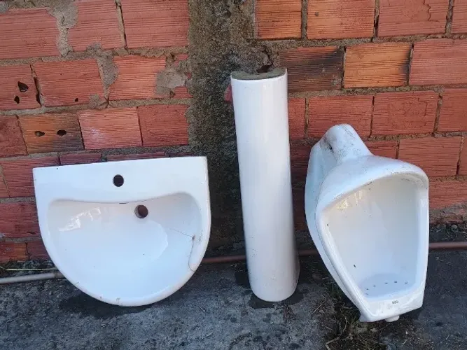 Lote Louças Sanitárias Celite (Mictório + Coluna + Pia Lavatório)
