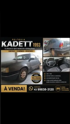 Chevrolet Kadett GLS 1.8 EFI / Sl/e 1.8 (álcool) 1993