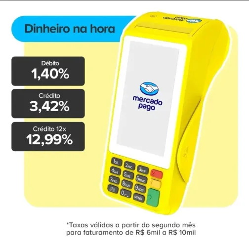 Maquina de cartão do Mercado pago
