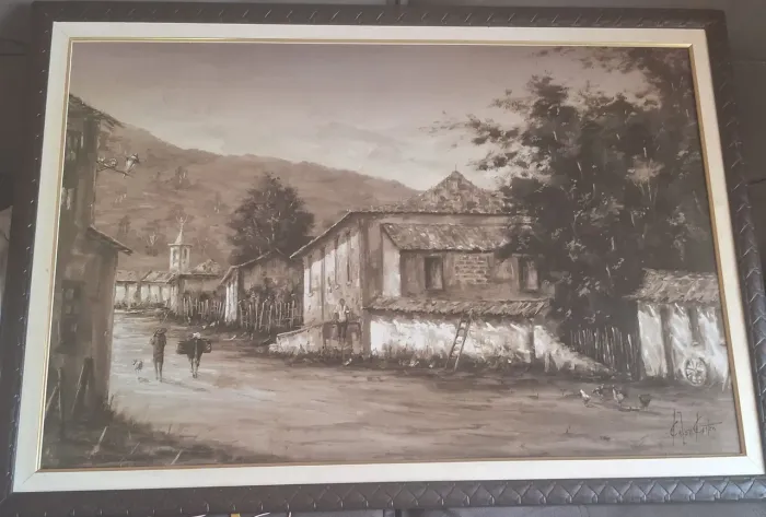 Quadro Gravura Pintor Celso Castro