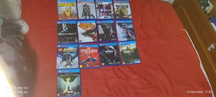 Kit PS4 - Lote 13 Jogos + Base Cooler Vertical Dobe (Só Tudo Junto)