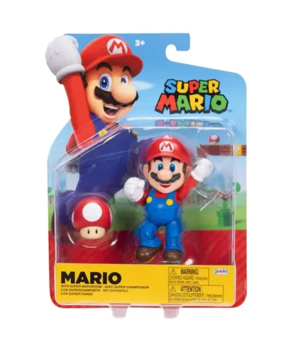 Super Mario Bros Mario Red Mushroom Jakks Pacific Nintendo