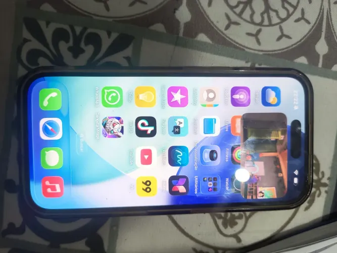 iPhone 16 azul, 128gb 91% acompanha caixa e carregador