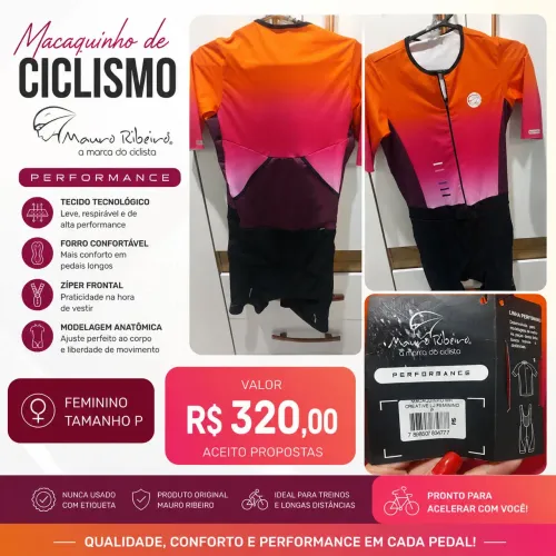Roupa feminina para ciclismo
