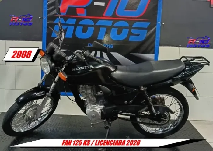 FAN 125 Ks / Cartão de Credito sem Entrada / Licenciada 2026