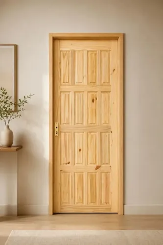 PORTA MACIÇA COMPLETA - MODELO 16 ALMOFADAS 87X215