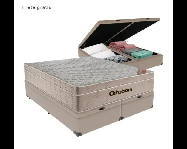 Cama box baú bipartido