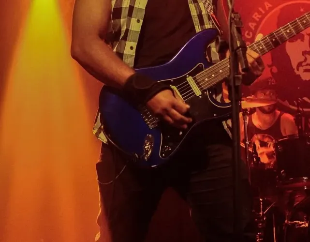 Guitarra custom modelo Eagle, capitadores malagoli