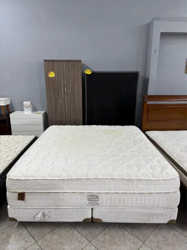 Cama Box King colchão Simmons Molas Ensacadas