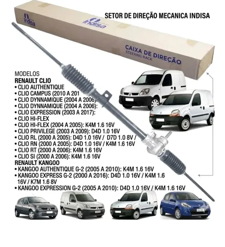 Setor De Direçao Kangoo Express 1.0 16v 1.6 8v 16v 2000-2016