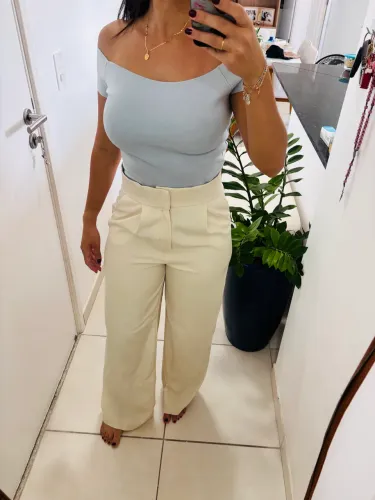 Calça alfaiataria ZARA