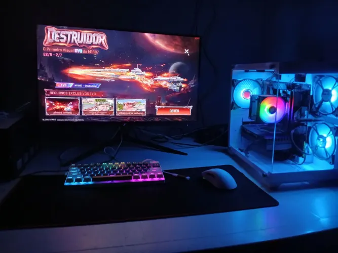 PC GAMER COMPLETO. JÁ VAI FORMTADO COM WINDOWS 11, TECLADO MAGNÉTICO NOVO NA CAIXA.