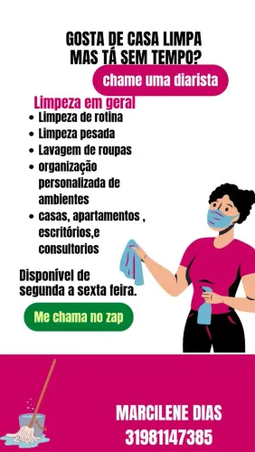 Faxinas, organização e refeições personalizadas