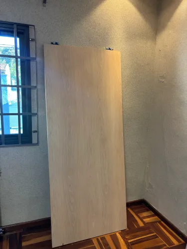 Portas de correr em MDF com portal