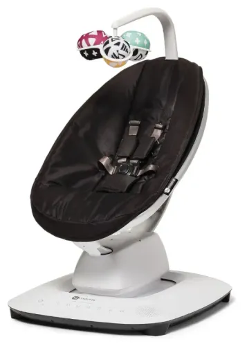 4moms Mamaroo Cadeira Musical de Descanso Infantil 5.0 Wi-Fi Bluetooth Cor Preto4moms Mama