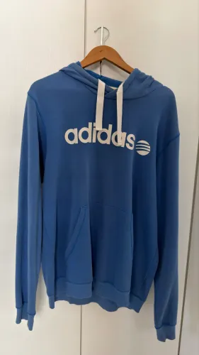 Blusa de moletom azul da Adidas - tam XL