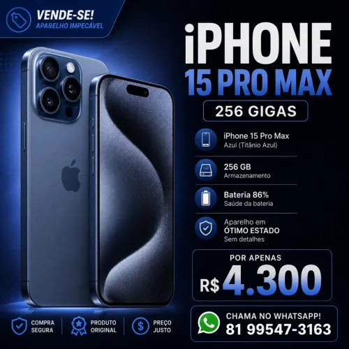 iPhone 15 pro Max 256 gigas