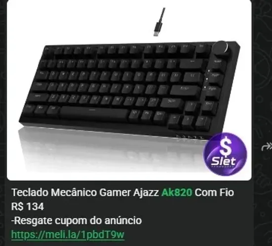(Descrição) teclados novos em promoções ak820 ajazz