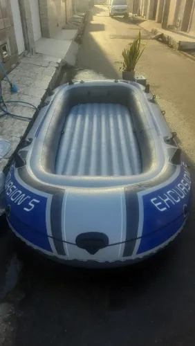 ? VENDO BOTE INTEX EXCURSION 5 + MOTOR ELÉTRICO MARINE 54 LBS!