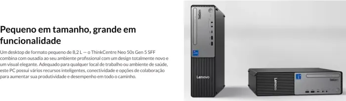 ThinkCentre neo 50s Intel Core i5-14400 16GB 512GB SSD Windows 11 Pro