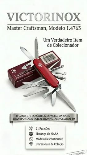 Canivete Victorinox Master Craftsman 1.4763 (Raro / Descontinuado) - Na Caixa Original!