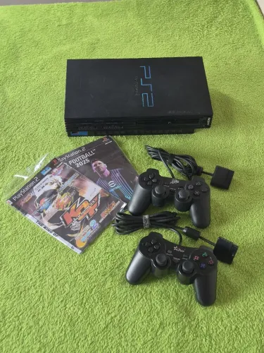 PS2 FAT | LEITOR 100% | 2 CONTROLES | ACEITO OLX PAY |