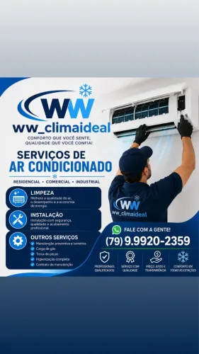 Serviços de ar-condicionado em gerais 