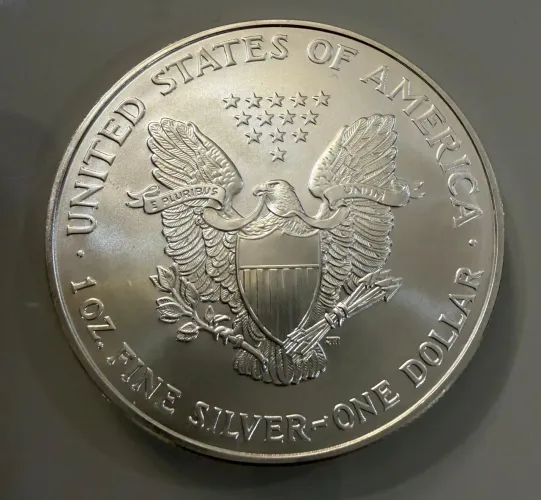 Moeda Silver Eagle Prata 999 - 1 oz (31.104g)