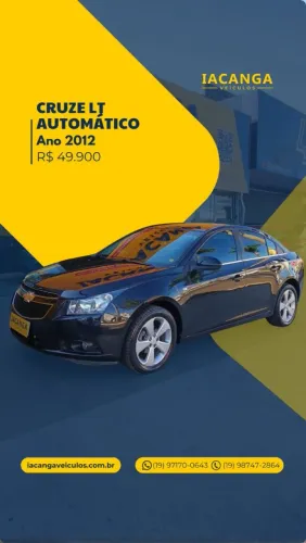 Chevrolet Cruze LT 1.8 16V Flexpower 4P Aut. 2012