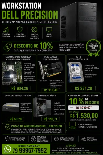 COMPUTADOR WORKSTATION DELL PRECISION
