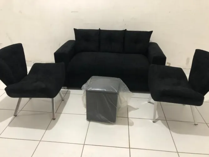 Sofá kit completo da fábrica pronta entrega