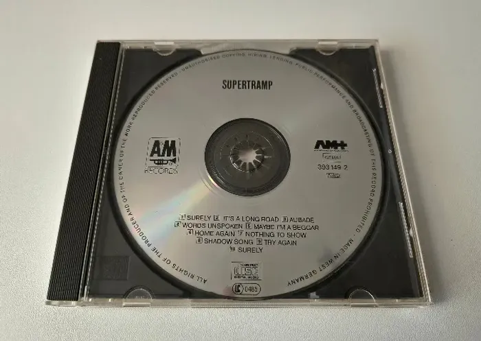 CD Supertramp - Supertramp - A&M Records - Made in West Germany.