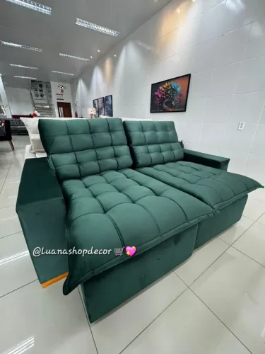 Sofá Retrátil e Reclinável Confort Luxo